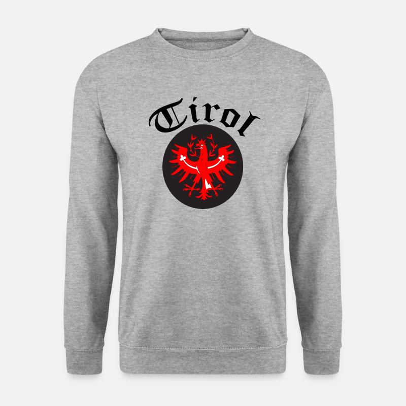 Tirol - Unisex Pullover - Weißgrau meliert