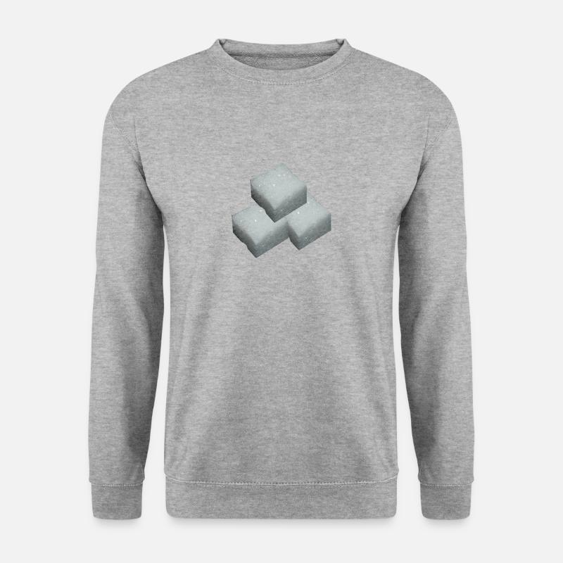 Zucker - Unisex Pullover - Weißgrau meliert