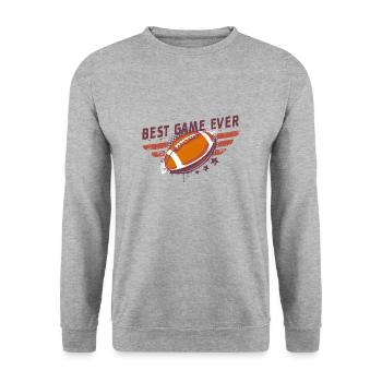 Maillot de sport • Football américain • Cadeau - Sweat-shirt Unisexe - gris chiné - Devant - Alina (178cm) & Michal (187cm)
