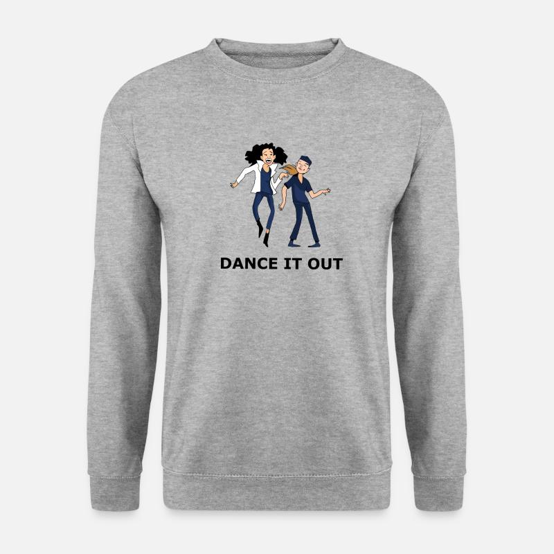 Tanz es aus - Unisex Pullover - Weißgrau meliert