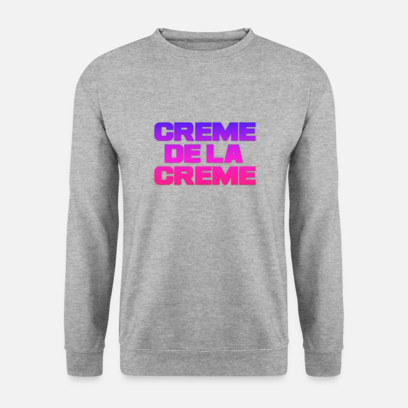 creme de la creme - Unisex Pullover - Weißgrau meliert