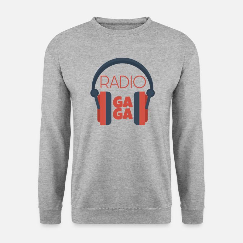 Radio Gaga - Unisex Pullover - Weißgrau meliert