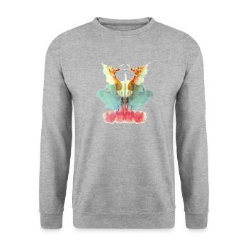 Rorschach Table 9/10 - Unisex Sweatshirt - salt & pepper - Front - Alina (178cm) & Michal (187cm)