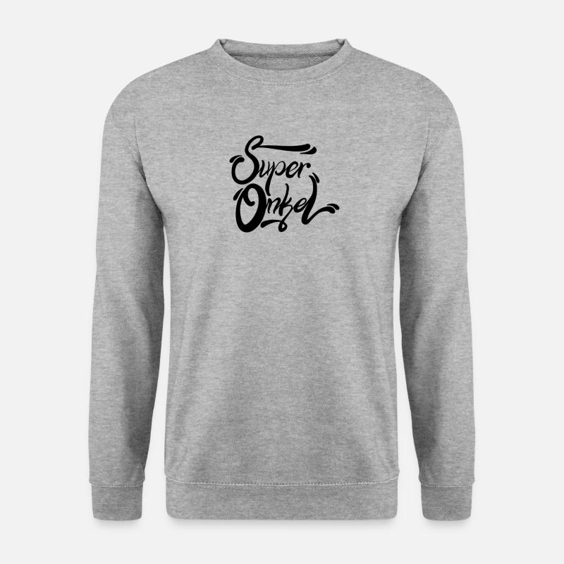 Onkel - Unisex Pullover - Weißgrau meliert