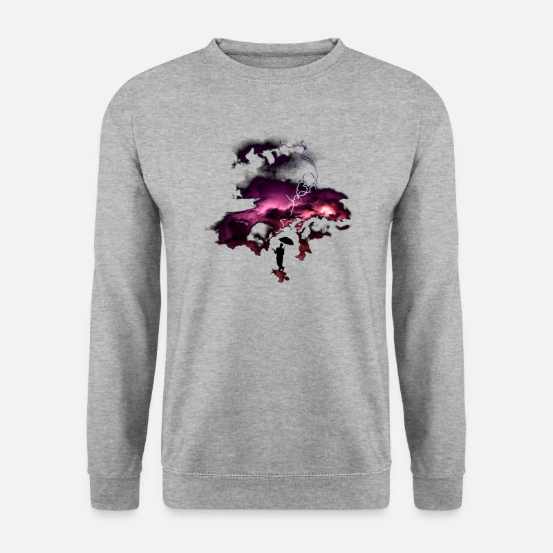 Lightning thunderstorm - Unisex Sweatshirt - salt & pepper