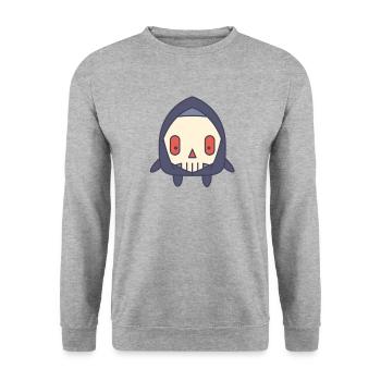 Mort mignons enfants drôles costume cadeau halloween - Sweat-shirt Unisexe - gris chiné - Devant - Alina (178cm) & Michal (187cm)