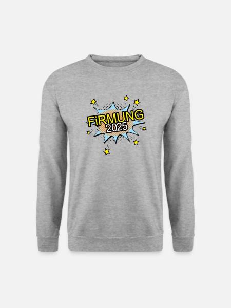 Firmung 2025 Firmling Firmungen Firmsakrament - Unisex Pullover - Weißgrau meliert