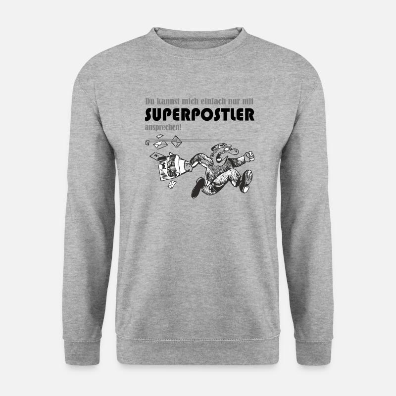 SUPERPOSTLER PostMan Mail Deliveryman Postman - Unisex Sweatshirt - salt & pepper