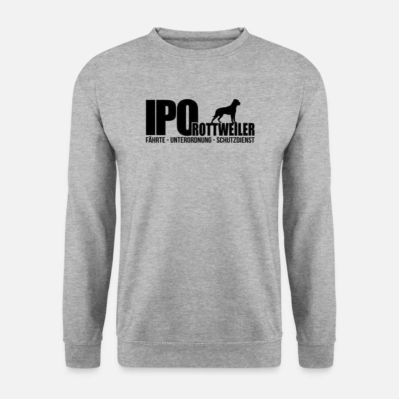 IPO ROTTWEILER - Unisex Pullover - Weißgrau meliert