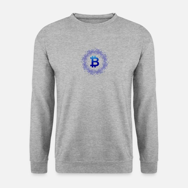 Bitcoin - Unisex Pullover - Weißgrau meliert