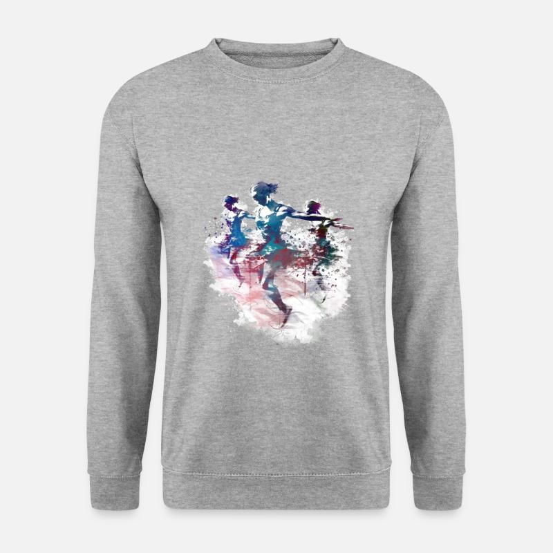 Synchronschwimmen #sport - Unisex Pullover - Weißgrau meliert