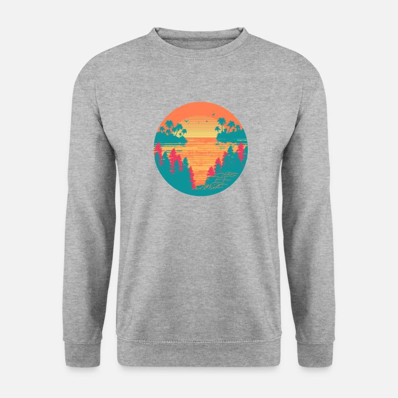Tropical sunset - Unisex Sweatshirt - salt & pepper