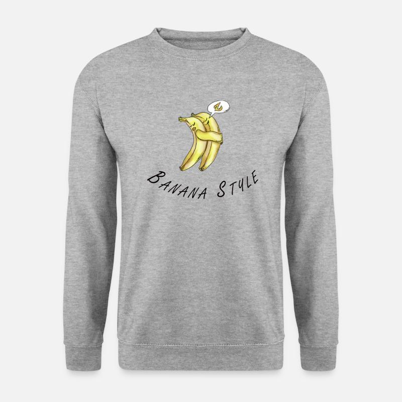 Banana Style - Unisex Pullover - Weißgrau meliert