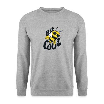 Abeille apicole cool cadeau abeilles - Sweat-shirt Unisexe - gris chiné - Devant - Alina (178cm) & Michal (187cm)