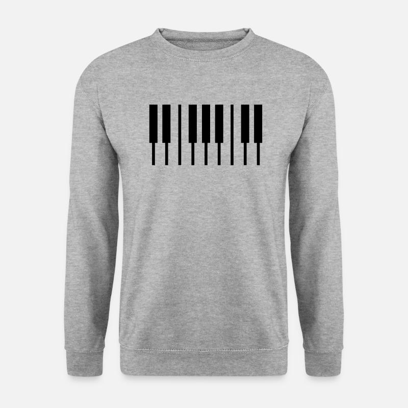 piano keyboard - Unisex Sweatshirt - salt & pepper