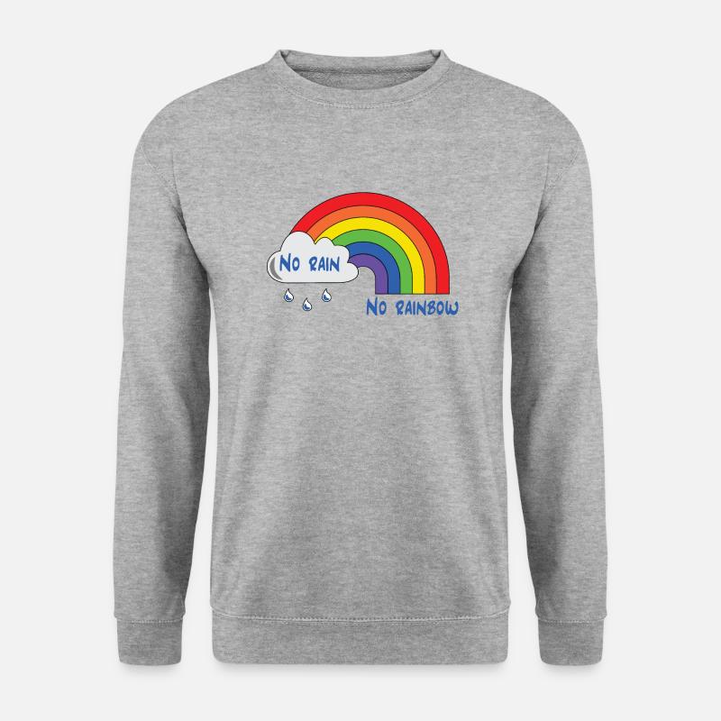 rainbow - Unisex Pullover - Weißgrau meliert
