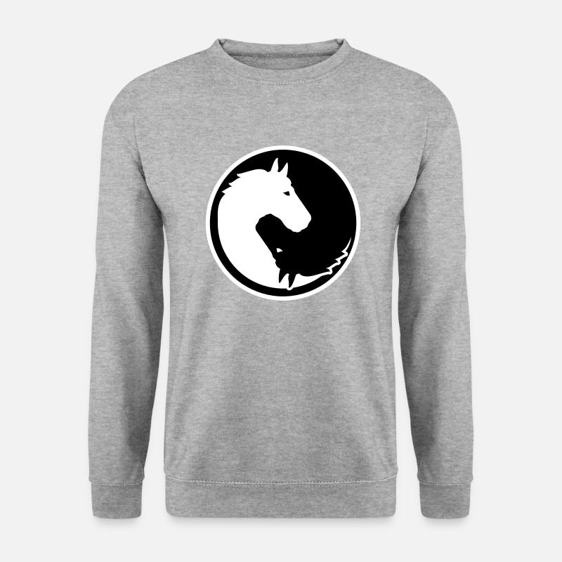 cheval - Sweat-shirt Unisexe - gris chiné