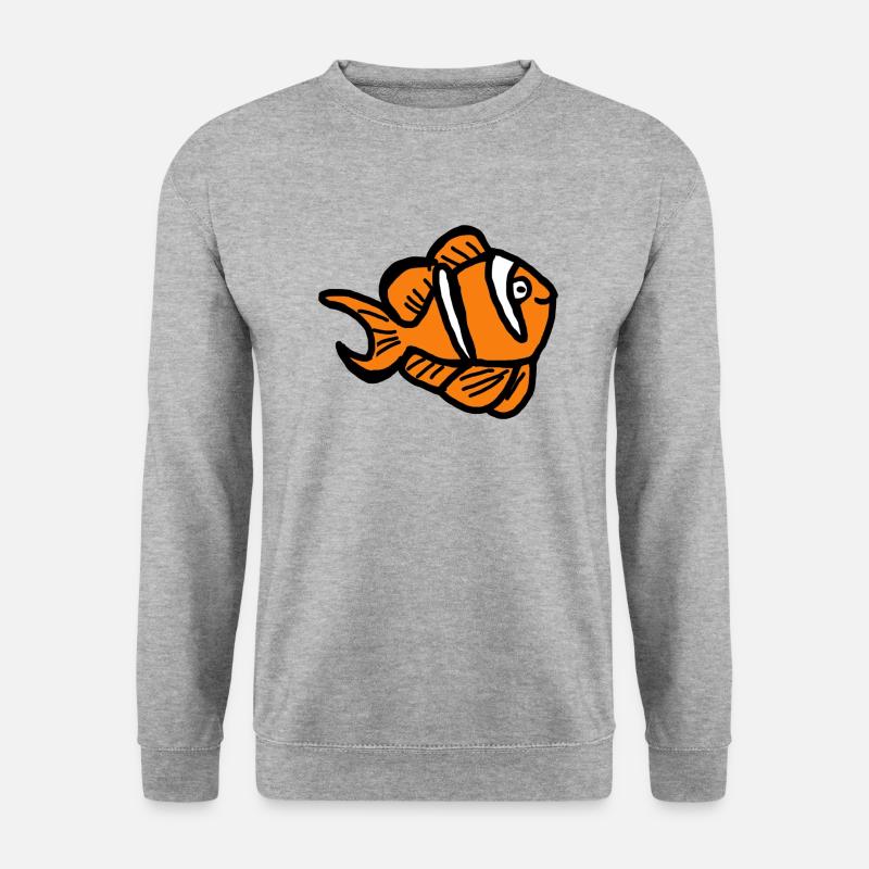 NEMO - Poisson anémone - Sweat-shirt Unisexe - gris chiné