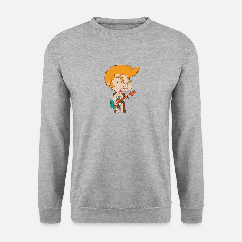 rockstart baby - Unisex Pullover - Weißgrau meliert