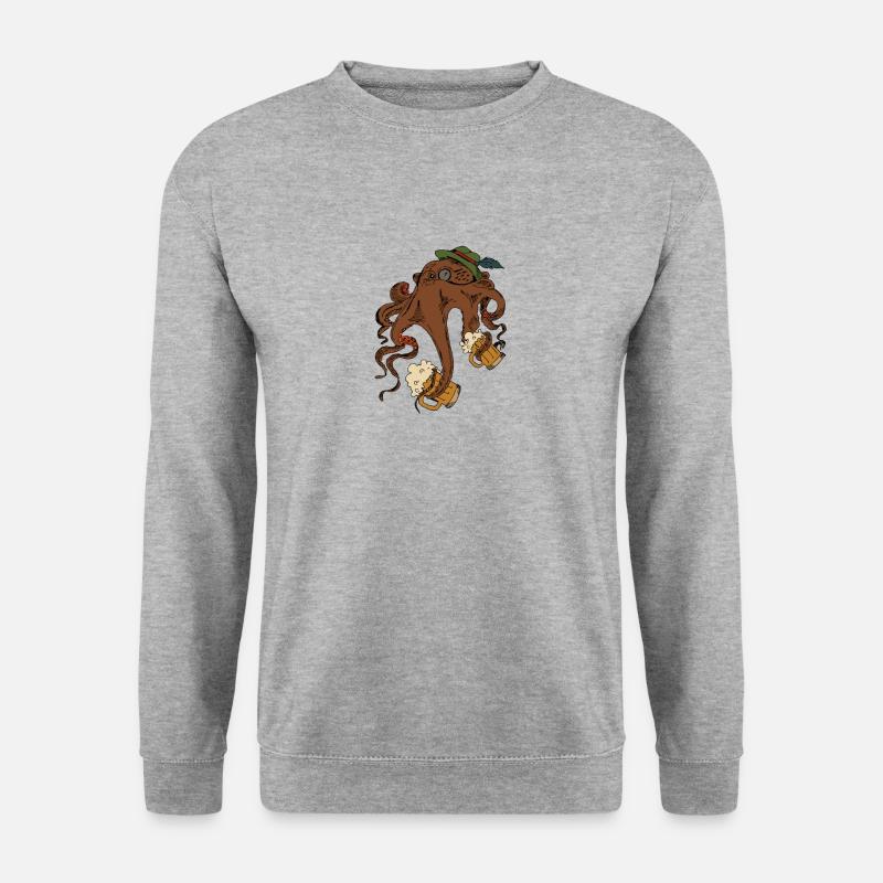 octopus beer - Unisex Sweatshirt - salt & pepper