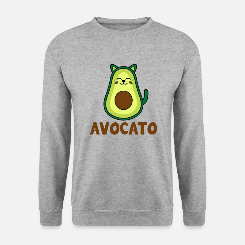 AVOCATO - Unisex Pullover - Weißgrau meliert