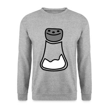 Gift idea salt shaker - salt and pepper - Unisex Sweatshirt - salt & pepper - Front - Alina (178cm) & Michal (187cm)