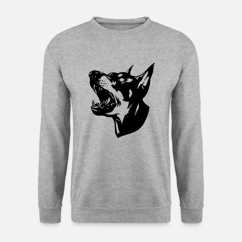 HUND - Unisex Pullover - Weißgrau meliert