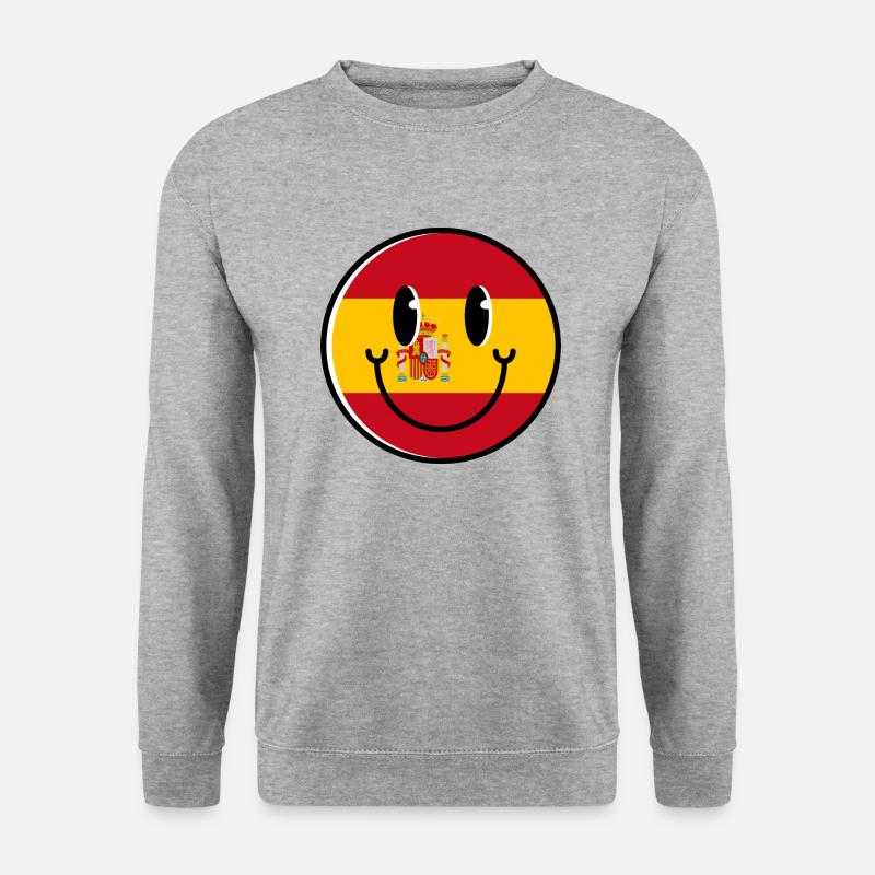 Spain Flag Smile Spanish Flag Used Look - Unisex Sweatshirt - salt & pepper