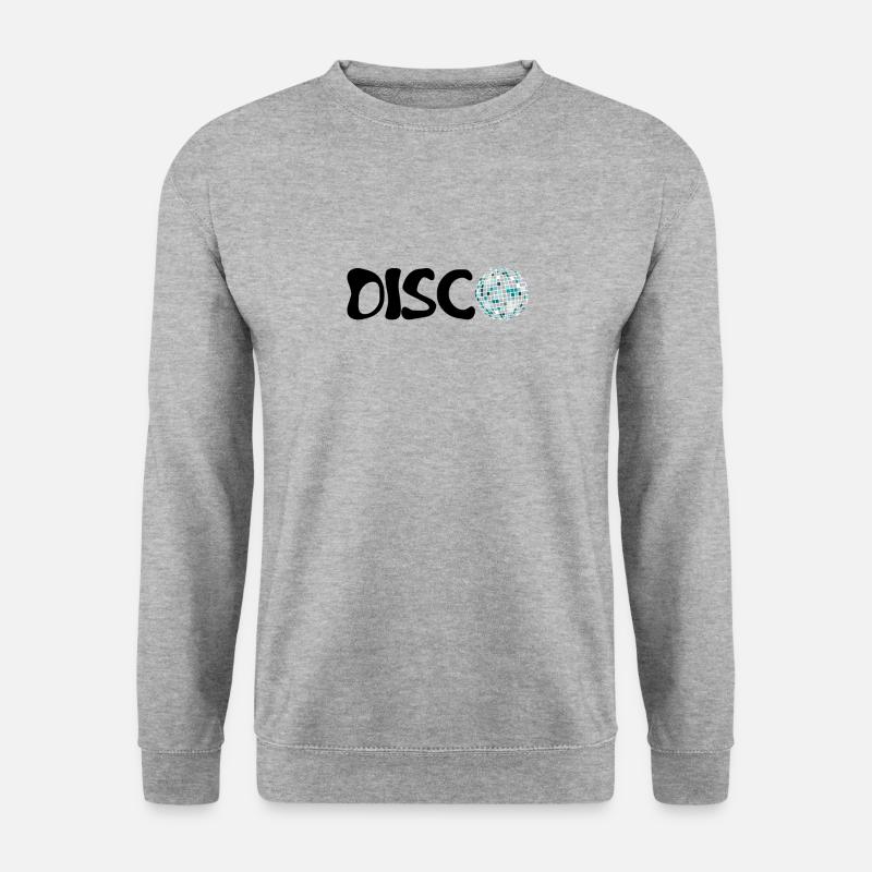 Disco - Unisex Pullover - Weißgrau meliert
