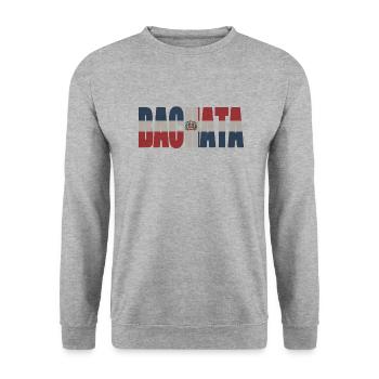 # Bachata - Unisex Sweatshirt - salt & pepper - Front - Alina (178cm) & Michal (187cm)
