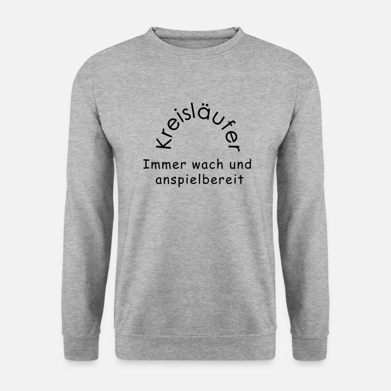 Kreislaeufer - Unisex Pullover - Weißgrau meliert
