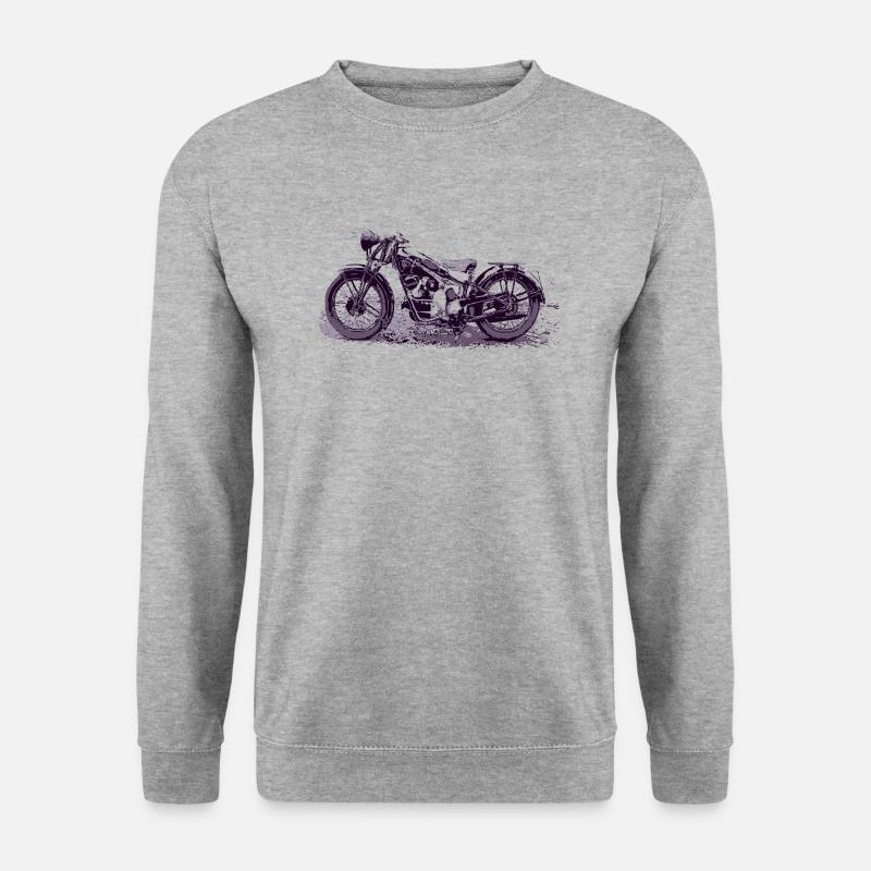Moto Guzzi - Unisex Pullover - Weißgrau meliert