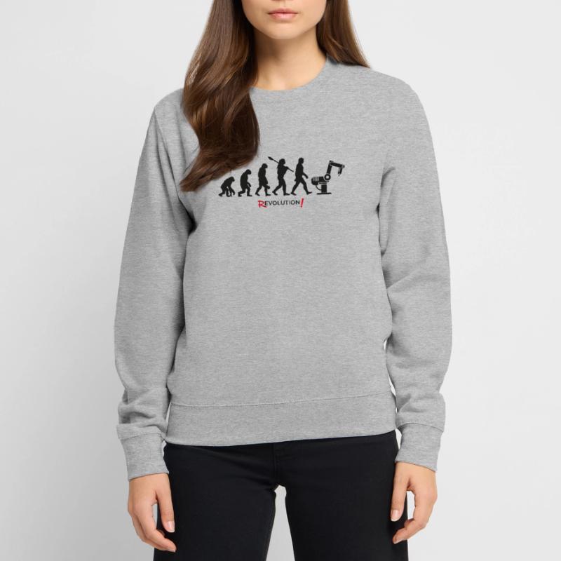 Evolution Revolution Android Roboter Unisex Pullover