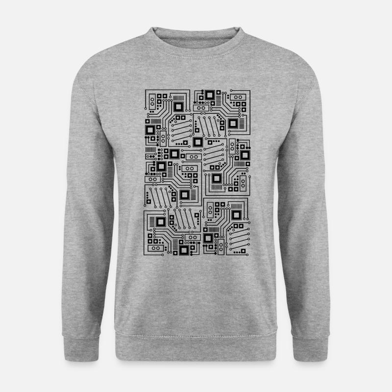 Board / board circuit - Unisex Sweatshirt - salt & pepper