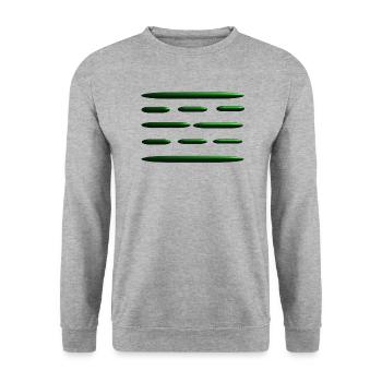 Electrosmog neutralizer - Unisex Sweatshirt - salt & pepper - Front - Alina (178cm) & Michal (187cm)