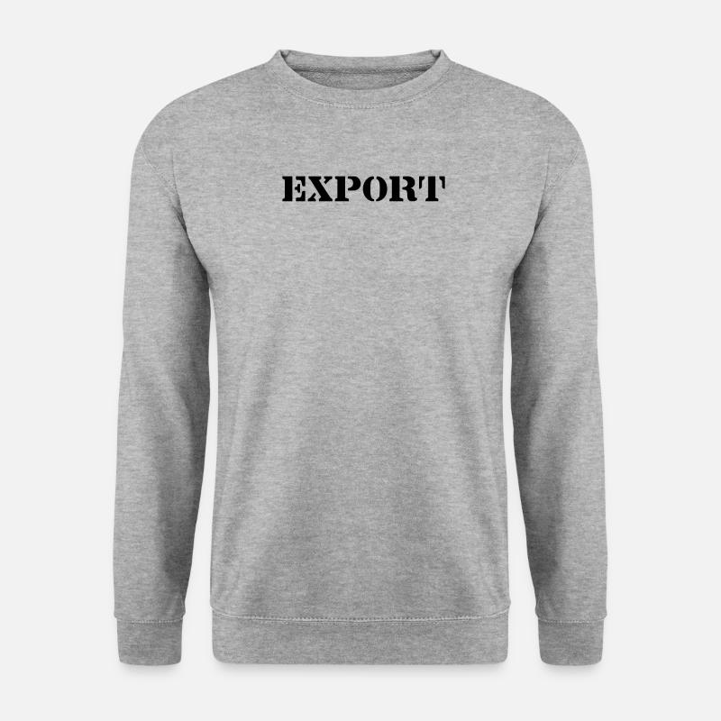 Export - Unisex Pullover - Weißgrau meliert
