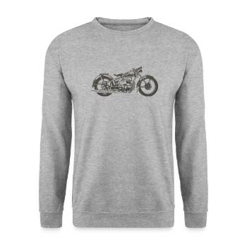 Touren AWO 1Sitzer - Unisex Pullover - Weißgrau meliert - Vorne - Alina (178cm) & Michal (187cm)