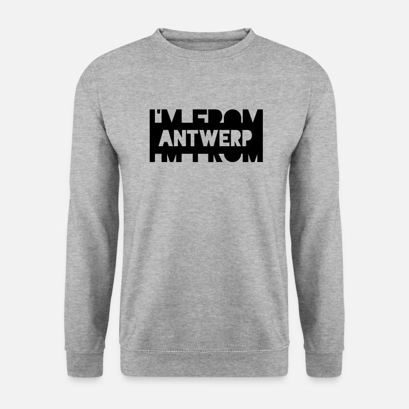 Von Antwerpen - Unisex Pullover - Weißgrau meliert