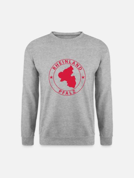 Rheinland Pflaz - Unisex Pullover - Weißgrau meliert