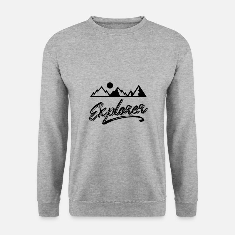 Road Trip Warrior - Unisex Pullover - Weißgrau meliert