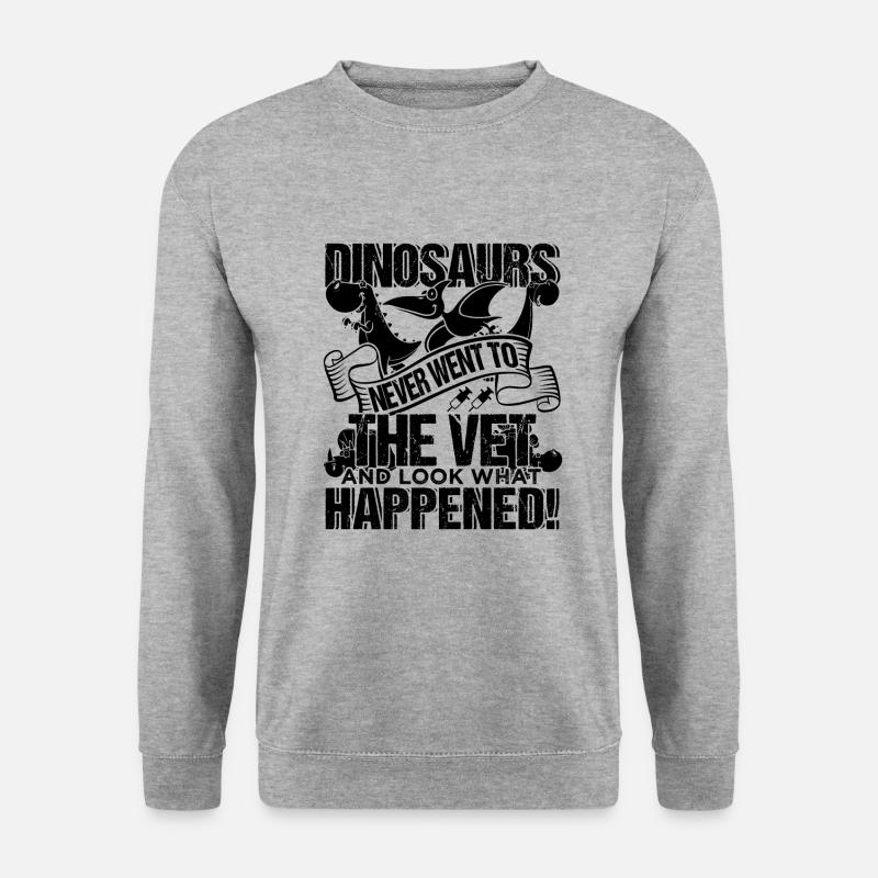 Vet Veterinarian Funny Quotes - Unisex Pullover - Weißgrau meliert