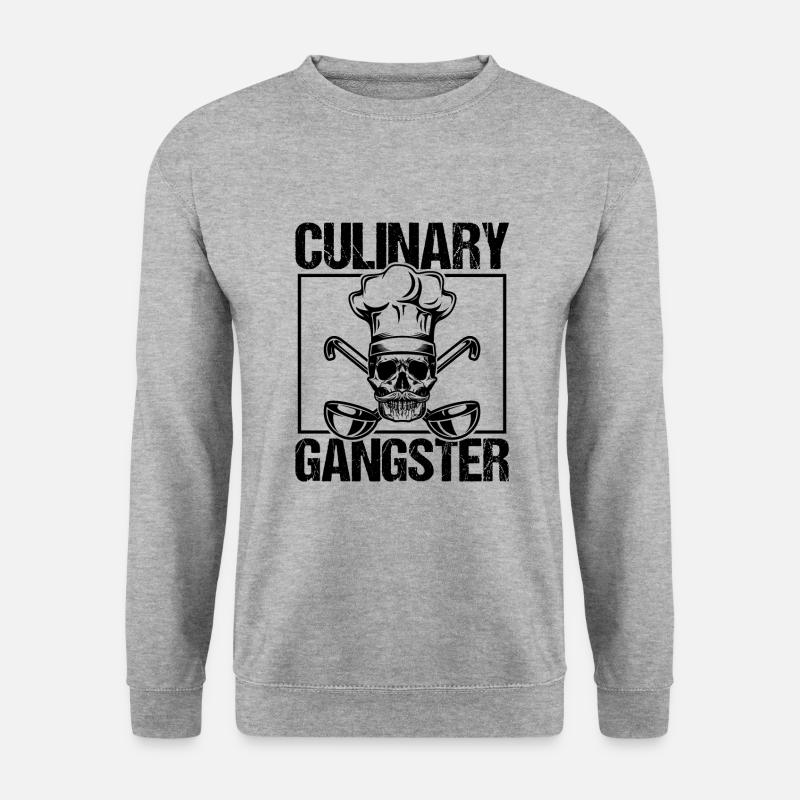 Chef Skull Cooking Kitchen Gift - Unisex Sweatshirt - salt & pepper