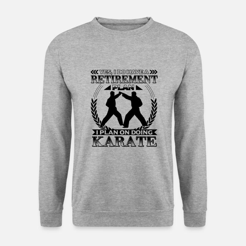 Retirement Plan Karate - Unisex Sweatshirt - salt & pepper