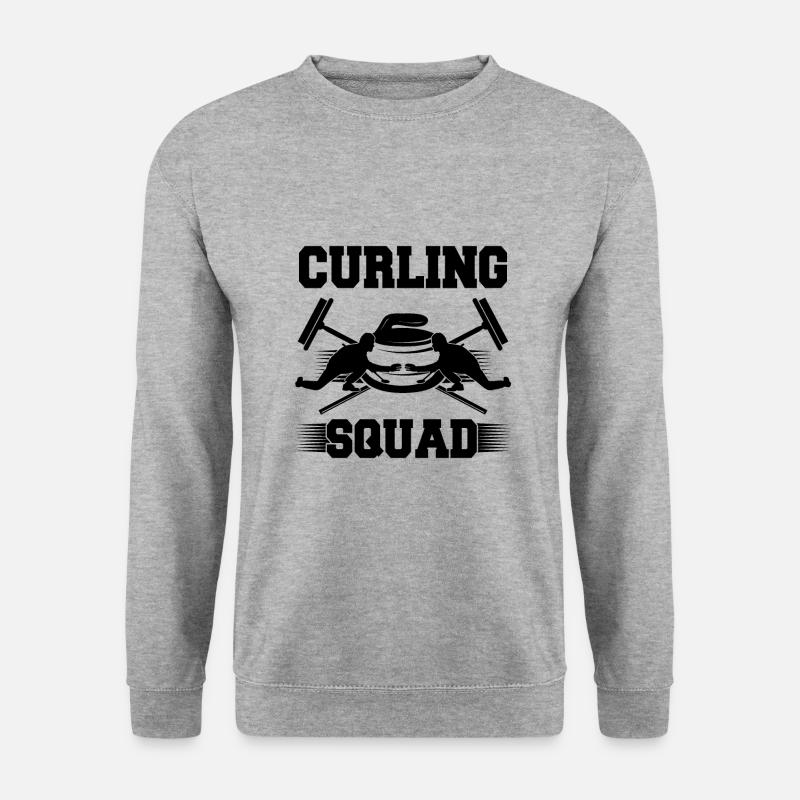 Curling Squad - Unisex Pullover - Weißgrau meliert