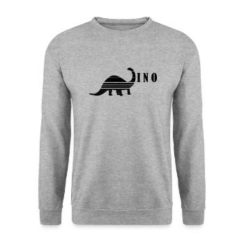 Dino - Sweat-shirt Unisexe - gris chiné - Devant - Alina (178cm) & Michal (187cm)