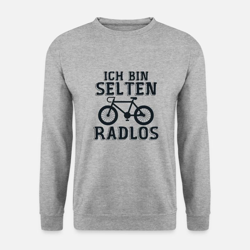 Ich Bin Selten Radlos - Unisex Pullover - Weißgrau meliert