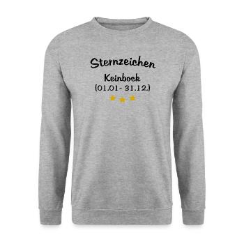 Zodiac Noebuck - Funny Zodiac Sign - Unisex Sweatshirt - salt & pepper - Front - Alina (178cm) & Michal (187cm)