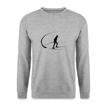 Long-terme - Sweat-shirt Unisexe - gris chiné - Devant - Alina (178cm) & Michal (187cm)