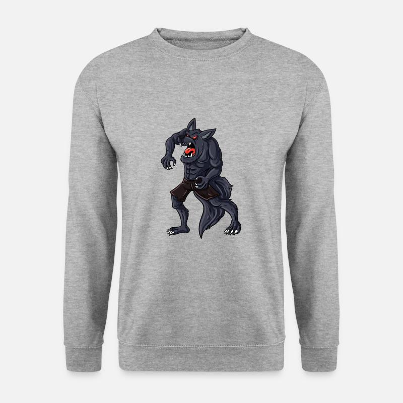 Werwolf - Unisex Pullover - Weißgrau meliert