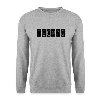 Temps techno - Sweat-shirt Unisexe - gris chiné - Devant - Alina (178cm) & Michal (187cm)